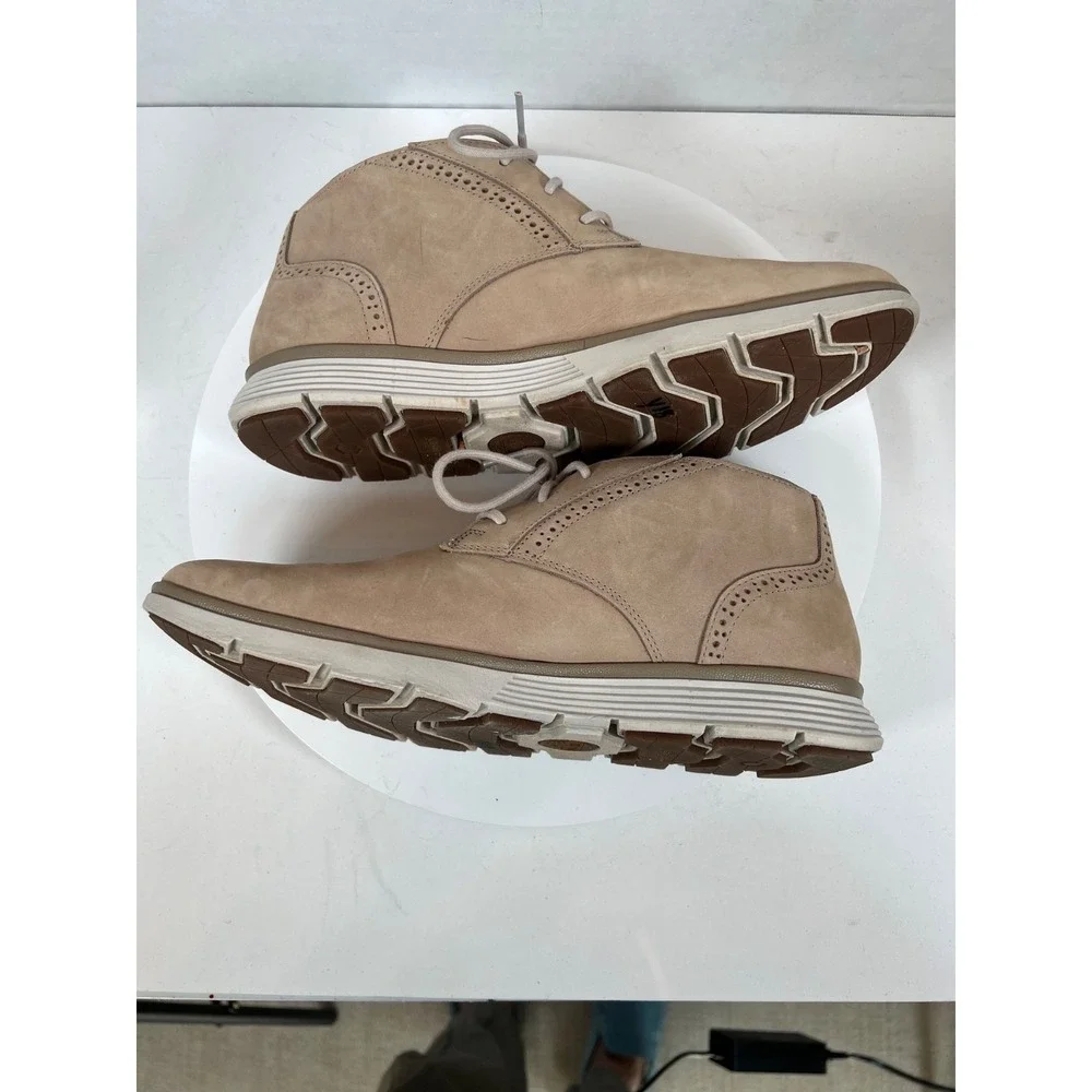 Timberland Suede Chukka Boots Franklin Park Mens Size 8 Taupe Beige